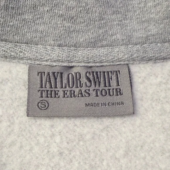 Taylor Swift Quarter Zip Sweatshirt Pullover The Eras Tour Official Merch Small - Picture 5 of 6
